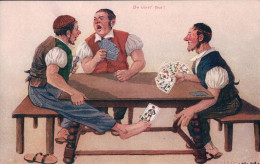 Partie De Cartes Avec Des Tricheurs, Litho (15642) - Playing Cards