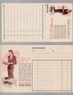 2 Anciennes  Factures Allemandes   Publicités  Excelsior  Die Marke  Von Ruf  Chaussures Excelsior-Schuhwerbung - 1950 - ...