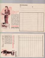 2 Anciennes  Factures Allemandes   Publicités  Excelsior  Die Marke  Von Ruf  Chaussures Excelsior-Schuhwerbung - 1950 - ...