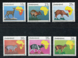 SIMBABWE 368-373 Mnh - Tiere, Animals, Animaux - ZIMBABWE - Zimbabwe (1980-...)