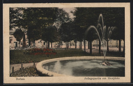 AK Rehau, Anlagepartie Am Maxplatz - Rehau