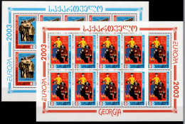 Georgien 420 Und 421 Postfrisch Kleinbogensatz / CEPT #NN802 - Géorgie