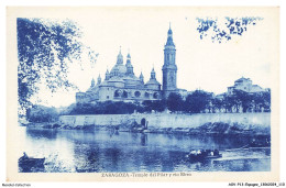 AOVP13-0943-ESPAGNE - ZARAGOZA - Tempio Del Pilar Y Rio Ebro - Zaragoza