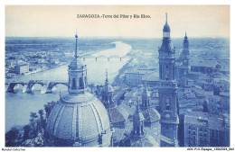 AOVP13-0919-ESPAGNE - ZARAGOZA - Torre Del Pilar Y Rio Ebro - Zaragoza
