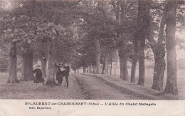 SAINT LAURENT De CHAMOUSSET . Allée Du Chalet Matagin . CPA Animée - Saint-Laurent-de-Chamousset
