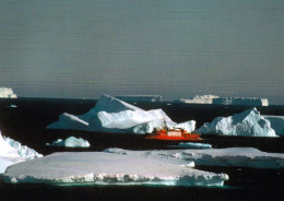 1 AK Antarctica / Antarktis / Terre Adelie * Das Schiff Astrolabe Passing Between Icebergs * - Altri & Non Classificati