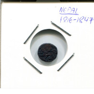 1 PAISA 1816-1847 NEPAL Pièce #AR735.F.A - Nepal