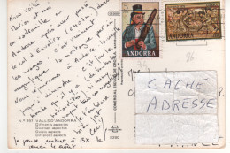 Timbres Yvert 74 , 86 Sur Cp , Carte Postale Du ?? - Lettres & Documents