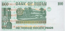 Banknotes SUDAN: 1000 Dinars (AH1416 / 1996) On Green, Yellow-brown And Purple. Seal At Left Center, - Sudan