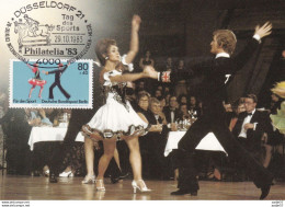 1983 CARTE MAXIMUM KARTEN SPORT DANSE TANZEN FUR DEN SPORT BERLIN ALLEMAGNE GERMANY - 1981-2000