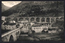 CPA L`Escarène, Vieux Pont Et Viaduc - L'Escarène