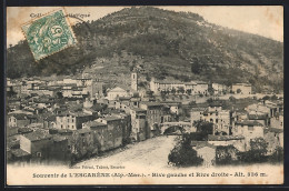 CPA L`Escarène /Alp.-Mar., Rive Gauche Et Rive Droite - L'Escarène