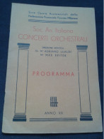 ALFREDO CASELLA PIANIST PIANO ALBERTO POLTRONIERI VIOLIN  ARTURO BONUCCI CELLO MILANO MILAN 1934 PROGRAM PROGRAMME - Programme