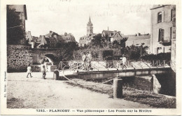 Cpa   PLANCOET : Les Ponts Sur La Rivière - Plancoët