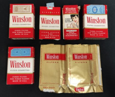 Winston Pacchetti Sigarette Vintage Vuoti - Empty Cigarettes Boxes