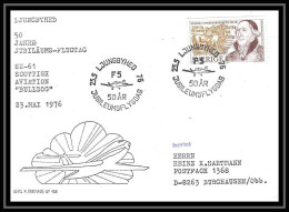 0107 Lettre Aviation (Airmail Cover Luftpost) Suède (Sweden) 1976 - Lettres & Documents