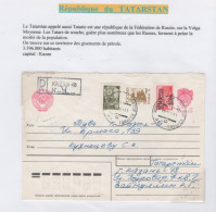 République Du TATARSTAN Lettre Recommandée Du 18.05.1994 - Lettres & Documents