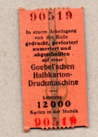 A01] Musterdruck Der Goebel'schen Halbkarton-Druckmaschine - Autres & Non Classés