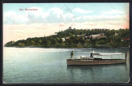 AK San Bernadino, Blick Zum Ort, Boot - Paraguay