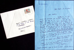 Autographe Jean Michel GARDAIR (1942-2013) Ecrivain Et Professeur à La Sorbonne - Scrittori