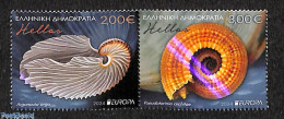 Greece 2024 Europa, Marine Life 2v [:], Mint NH, History - Nature - Europa (cept) - Shells & Crustaceans - Neufs