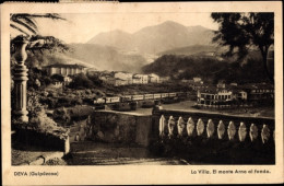 CPA Deva Gijón Asturien Spanien, La Villa, El Monte Arno Al Fondo - Asturias (Oviedo)