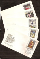 Czechoslovakia 1968●Paintings●Mi 1839-43FDC - FDC