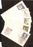 Czechoslovakia 1971●Paintings●Mi 2032-36FDC - FDC