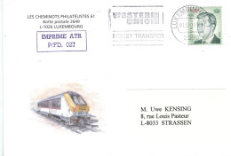 3290 Luxembourg 2011 Western Union Money Transfer - Imprime - Eisenbahn - Covers & Documents