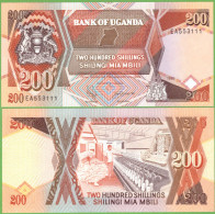 UGANDA 200 SHILLINGS 1996  P-32b  UNC - Uganda