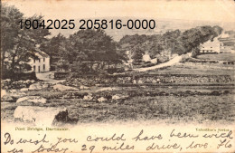 DARTMOOR .   Cpa .   - Post Bridge.       (scans Recto-verso) - Dartmoor