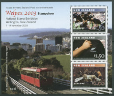Neuseeland 2003 WELPEX Rugbymannschaft All Blacks Block 163 Postfrisch (C25702) - Blocs-feuillets