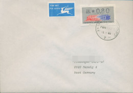 Israel ATM 1990 Hirsch Automat 024 Ersttagsbrief, ATM 3.1.24 FDC (X80412) - Vignettes D'affranchissement (Frama)