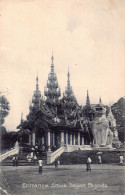A664 Myanmar Burma 1908 Entrance Shive Dagon Pagoda Shwedagon Postcard - Myanmar (Burma)