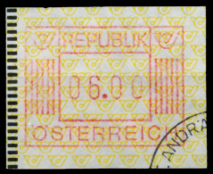 ÖSTERREICH AUTOMATENMARKEN Nr ATM 1-6S Gestempelt X81CFF6 - Machine Labels [ATM]