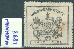 F-EX54816 INDIA WADHWAN FEUDATARY STATE 1888 UK COLONIES CLASSIC STAMPS LOT. - Wadhwan