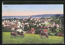 AK Heiden, Panorama Mit Kirche - Heiden
