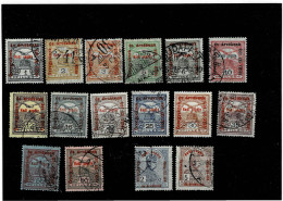 UNGHERIA ,francobolli Senza Bandelette ,16 Pezzi Usati ,manca Solo Il 156, Qualita Ottima - Gebruikt