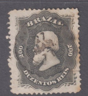 Brazil 1866 Emperor Pedro - 200r Black No 2 - Oblitérés