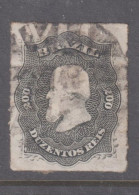 Brazil 1876 Emperor Pedro - 200r Black Roulette No 2 - Oblitérés