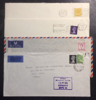 GB (190) Grande Bretagne 1970 Elisabeth House Of Commons Lot De 4 Lettres - Covers & Documents