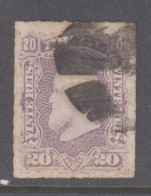 Brazil 1876 Emperor Pedro - 20r Mauve Roulette No 5 - Oblitérés