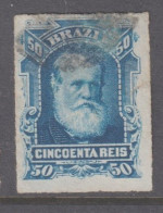 Brazil 1878 Emperor Pedro - 50r Blue Roulette No 2 - Oblitérés