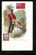 Lithographie Trinidad, La Poste, Briefträger - Trinidad