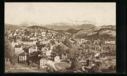 AK Herisau, Gesamtansicht Mit Säntis - Herisau