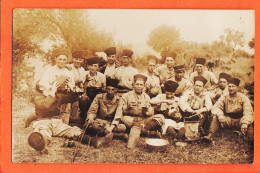 07879 ● Carte-Photo (4) SOUK-AHRAS Pause Casse-Croute 01-10-1929 Manoeuvres Troupe Tirailleur De Henri ARNAUD - Souk Ahras