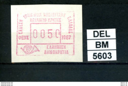 DEL-BM5603, Griechenland, ATM, 1988, Xx, M17, Maxhellas '88 - Automatenmarken [ATM]