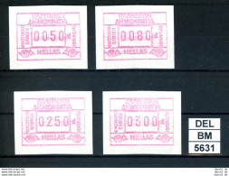DEL-BM5631, Griechenland, ATM, 1991 Xx, M28, Set, Hellas-Cyprus '91 - Automatenmarken [ATM]