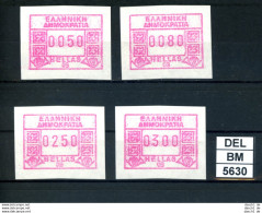 DEL-BM5630, Griechenland, ATM, 1992, Xx, M26 009, Set, Athen Central - Automatenmarken [ATM]