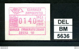 DEL-BM5636, Griechenland, ATM, 1997, Xx, M35, Athen '97 - Automatenmarken [ATM]